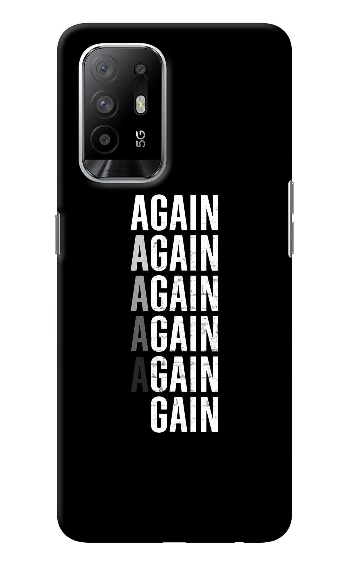 Again Again Gain Oppo F19 Pro+ Back Cover