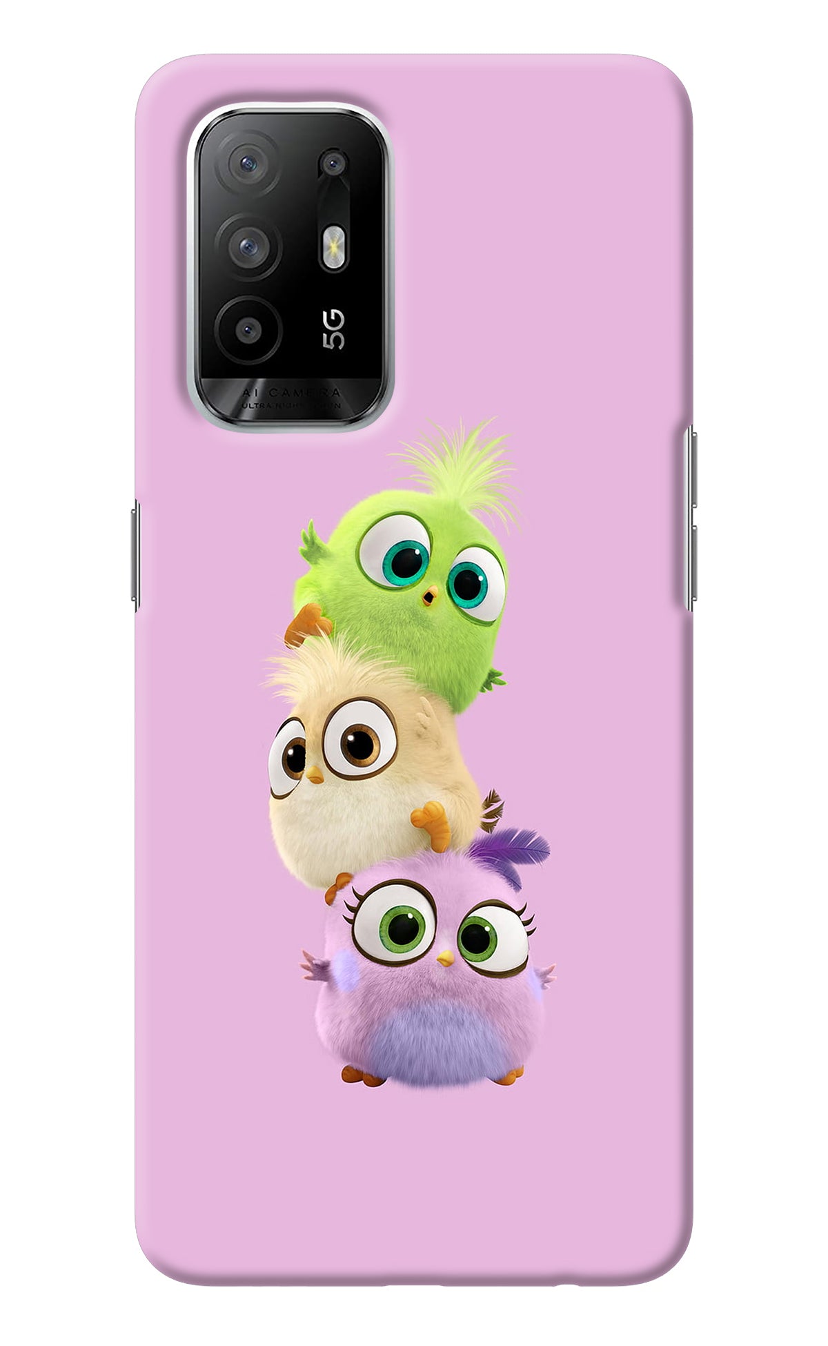 Cute Little Birds Oppo F19 Pro+ Back Cover