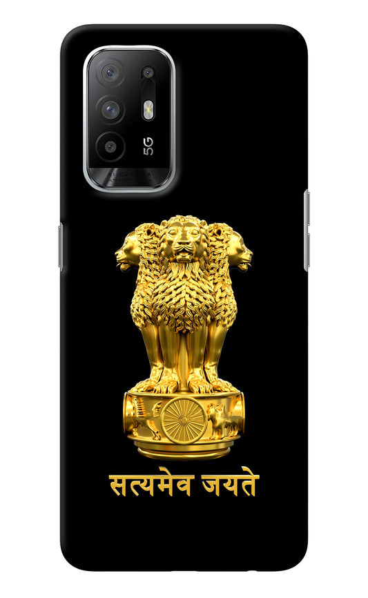 Satyamev Jayate Golden Oppo F19 Pro+ Back Cover