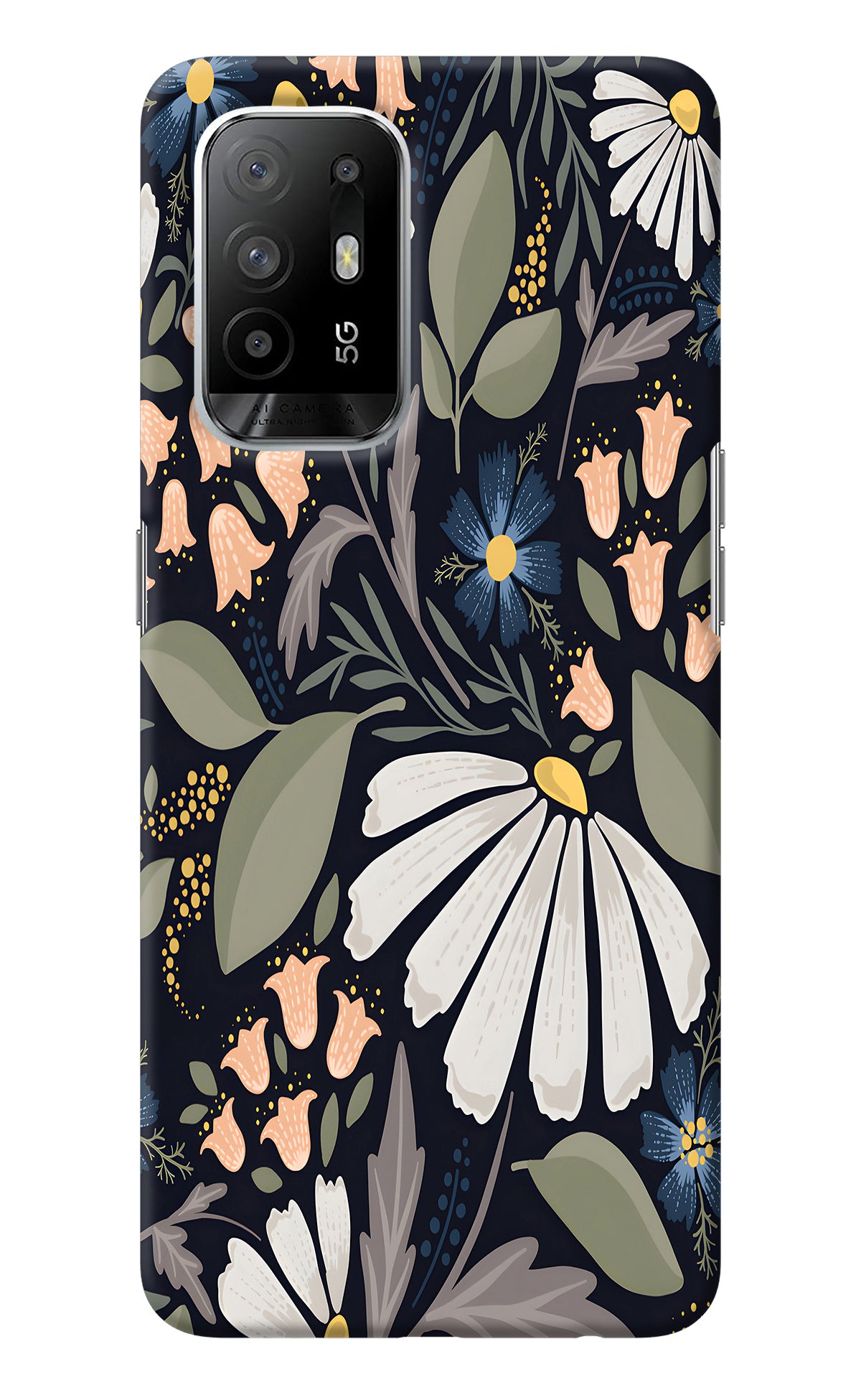 Flowers Art Oppo F19 Pro+ Back Cover