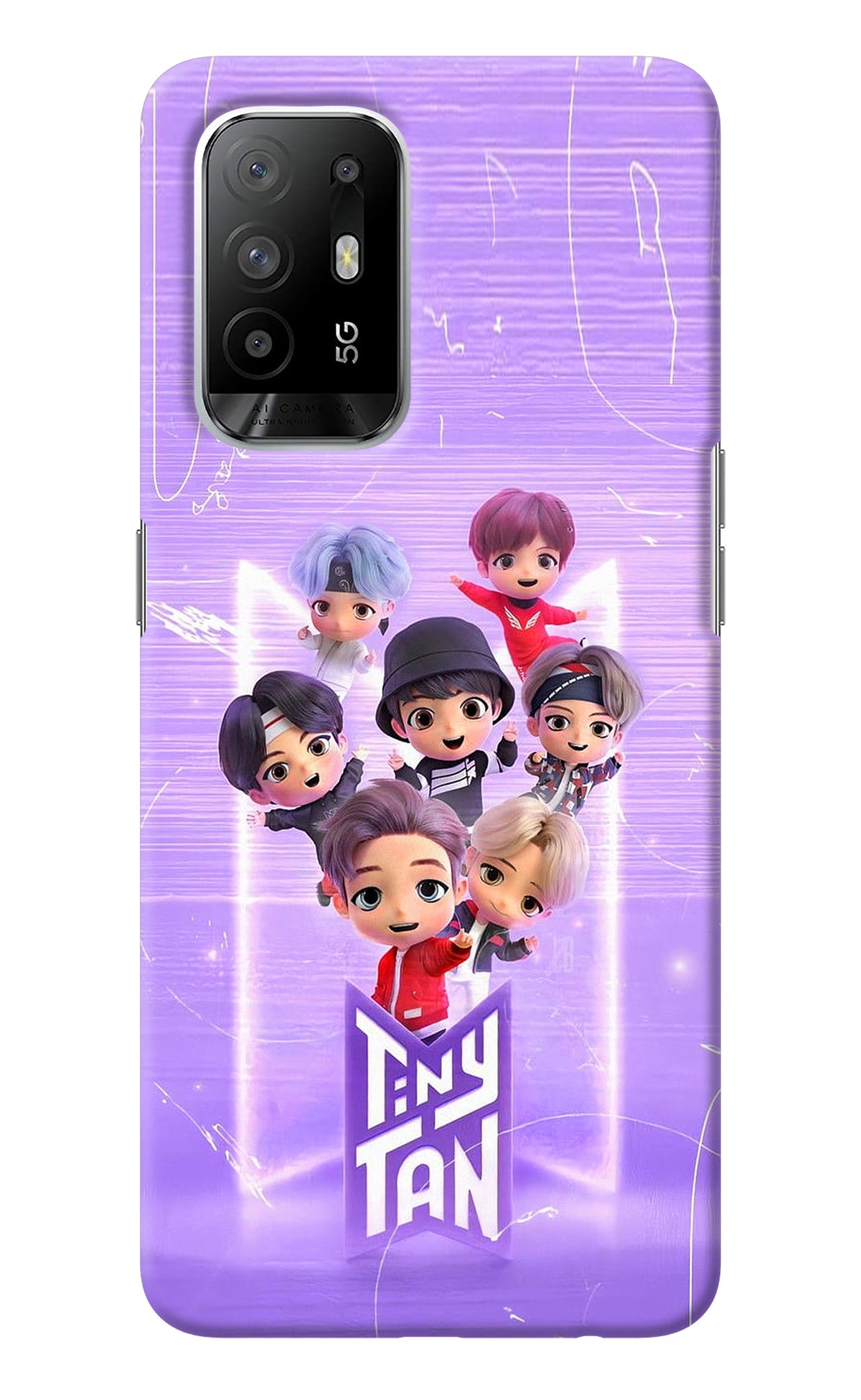 BTS Tiny Tan Oppo F19 Pro+ Back Cover