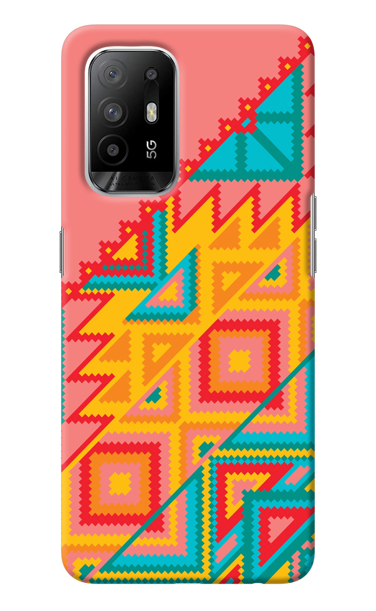 Aztec Tribal Oppo F19 Pro+ Back Cover