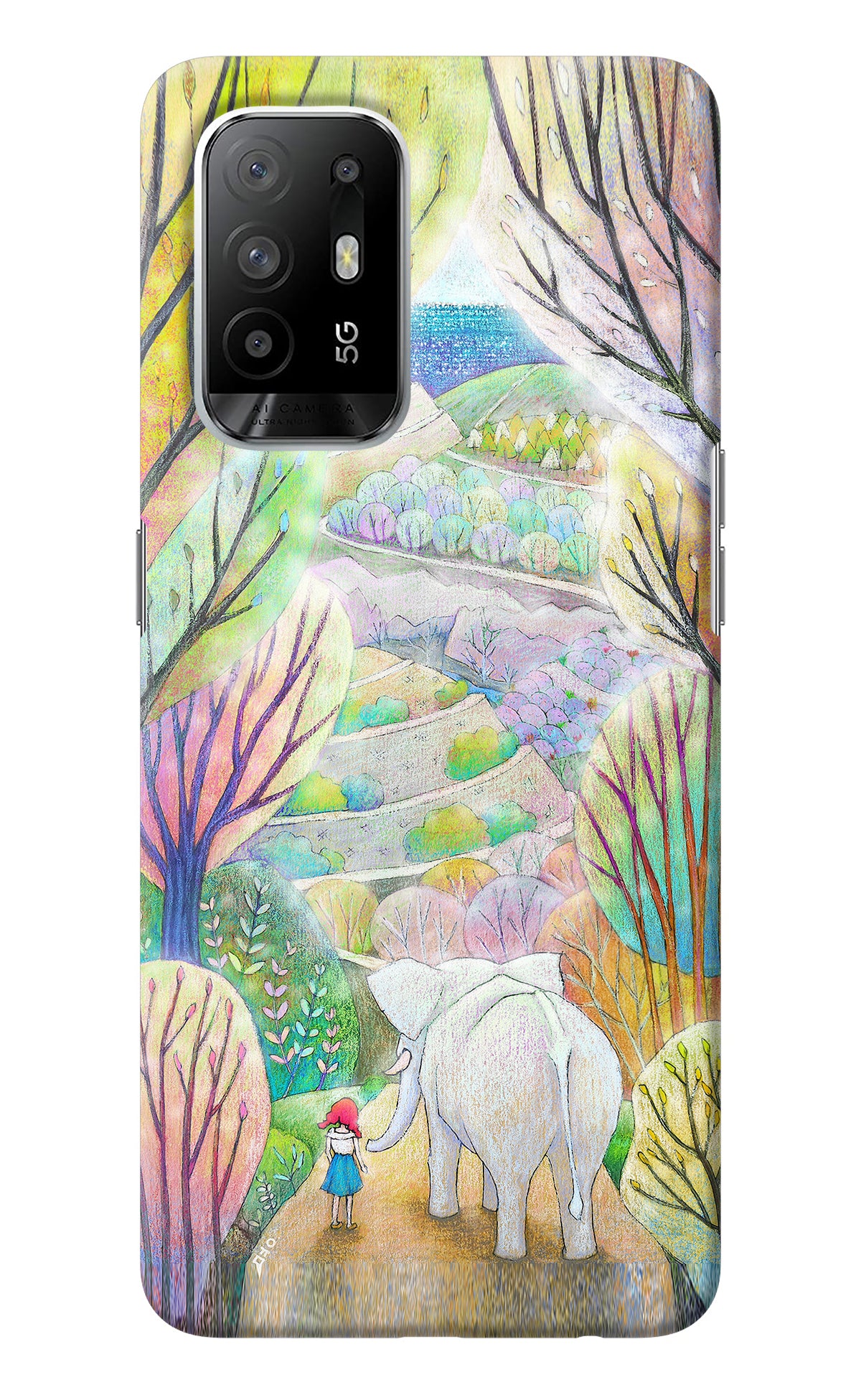 Nature Painting Oppo F19 Pro+ Back Cover