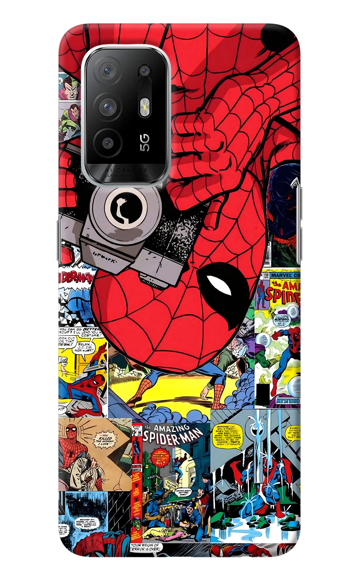 Spider Man Oppo F19 Pro+ Back Cover