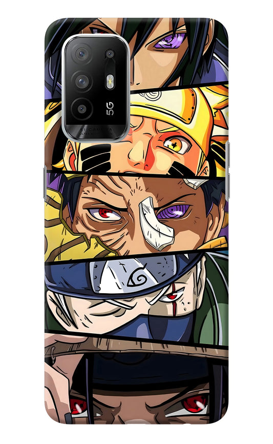 Naruto Character Oppo F19 Pro+ Back Cover