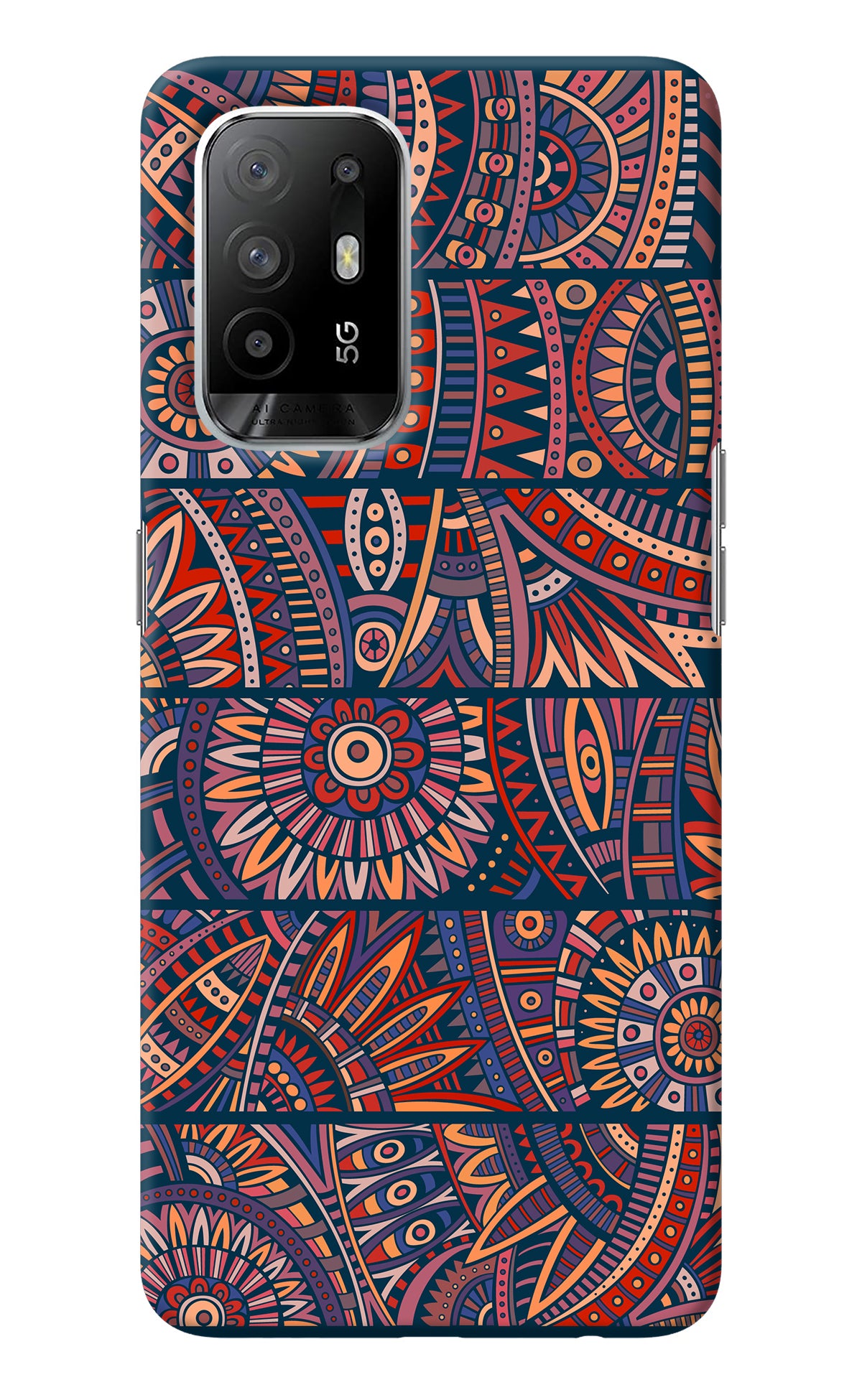 African Culture Design Oppo F19 Pro+ Back Cover