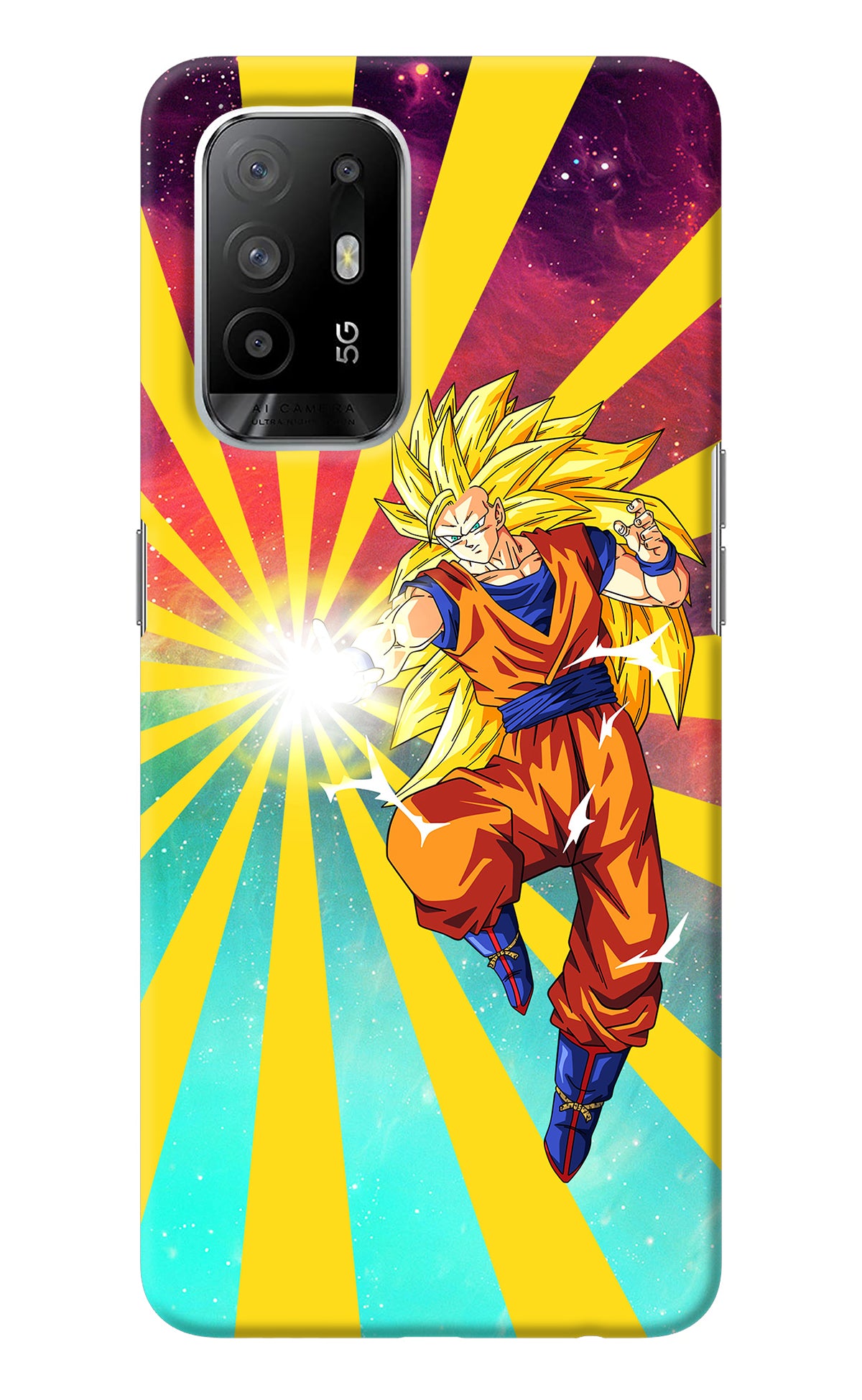 Goku Super Saiyan Oppo F19 Pro+ Back Cover