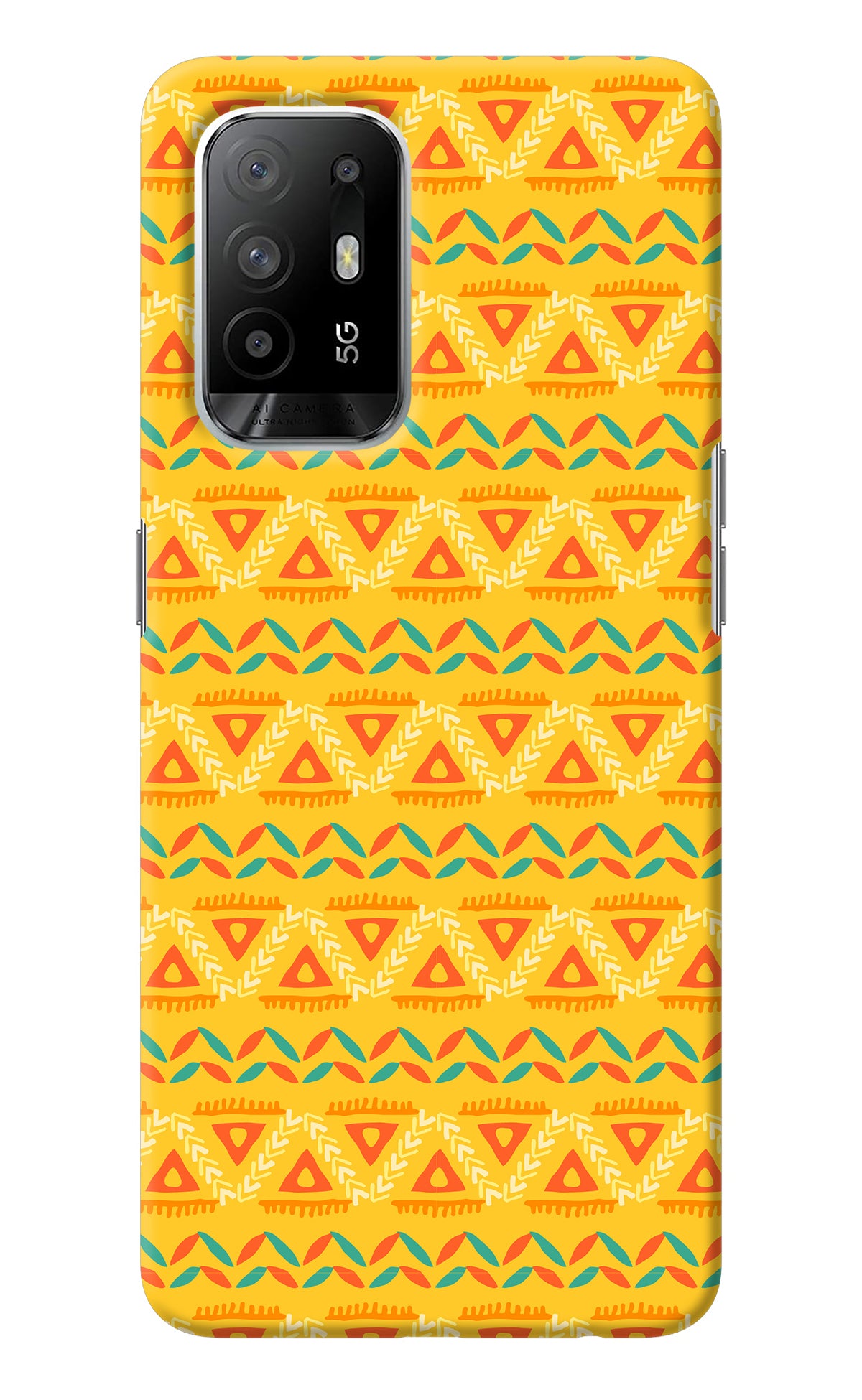 Tribal Pattern Oppo F19 Pro+ Back Cover