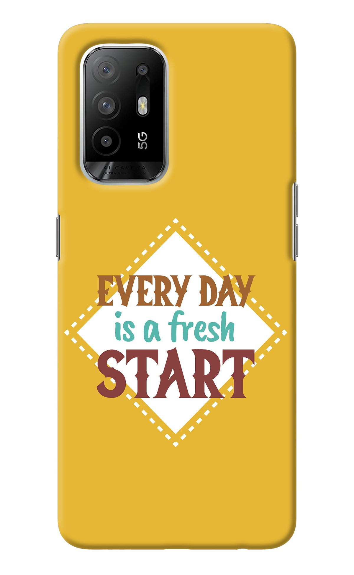 Every day is a Fresh Start Oppo F19 Pro+ Back Cover