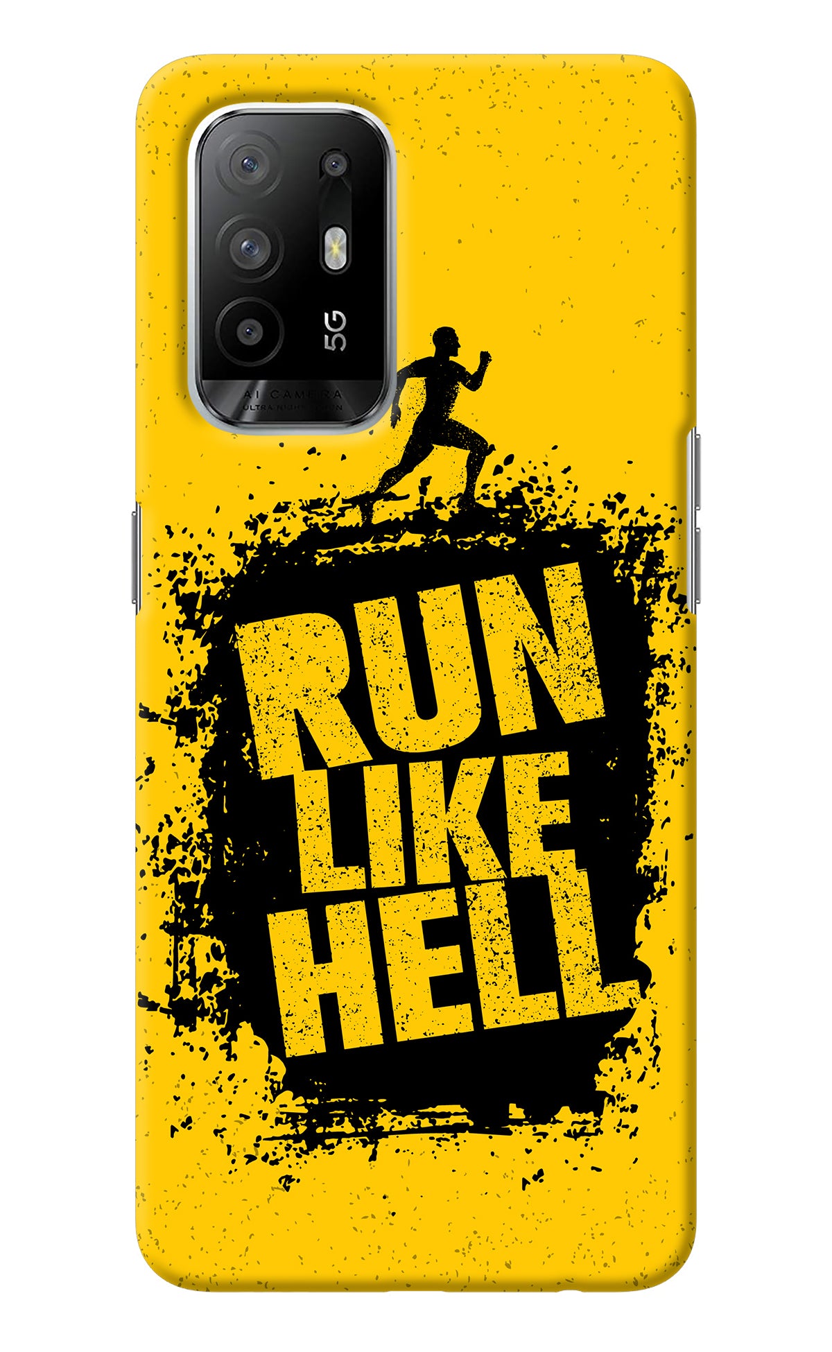 Run Like Hell Oppo F19 Pro+ Back Cover