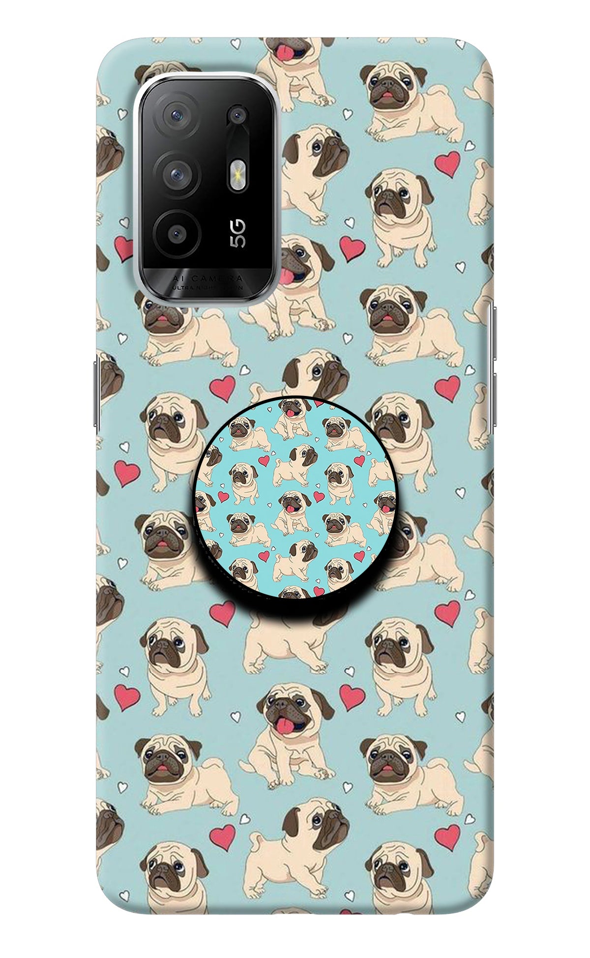 Pug Dog Oppo F19 Pro+ Pop Case