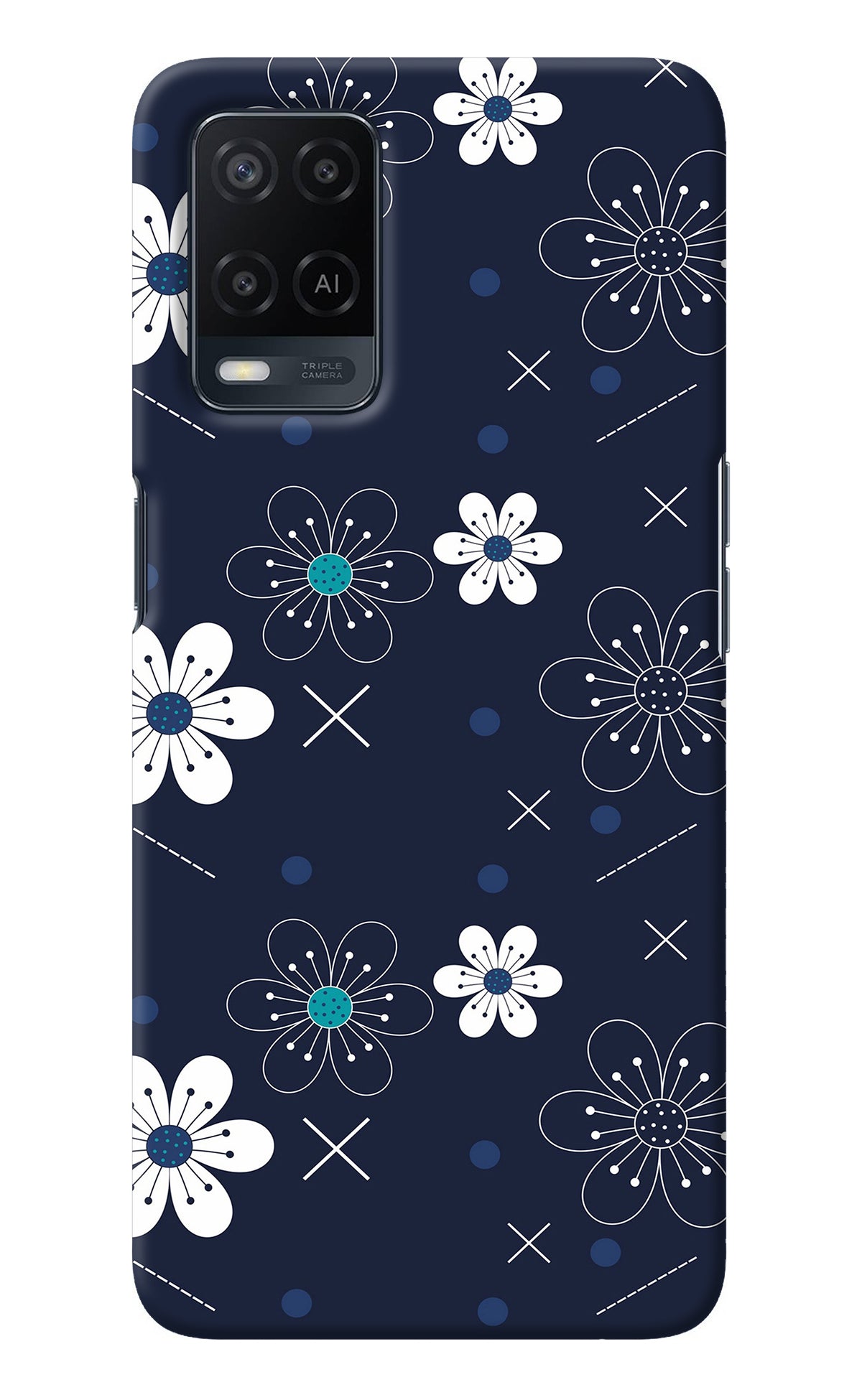 Flowers Oppo A54 Back Cover