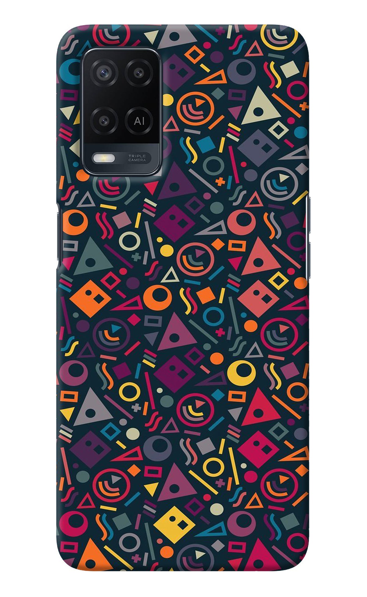 Geometric Abstract Oppo A54 Back Cover