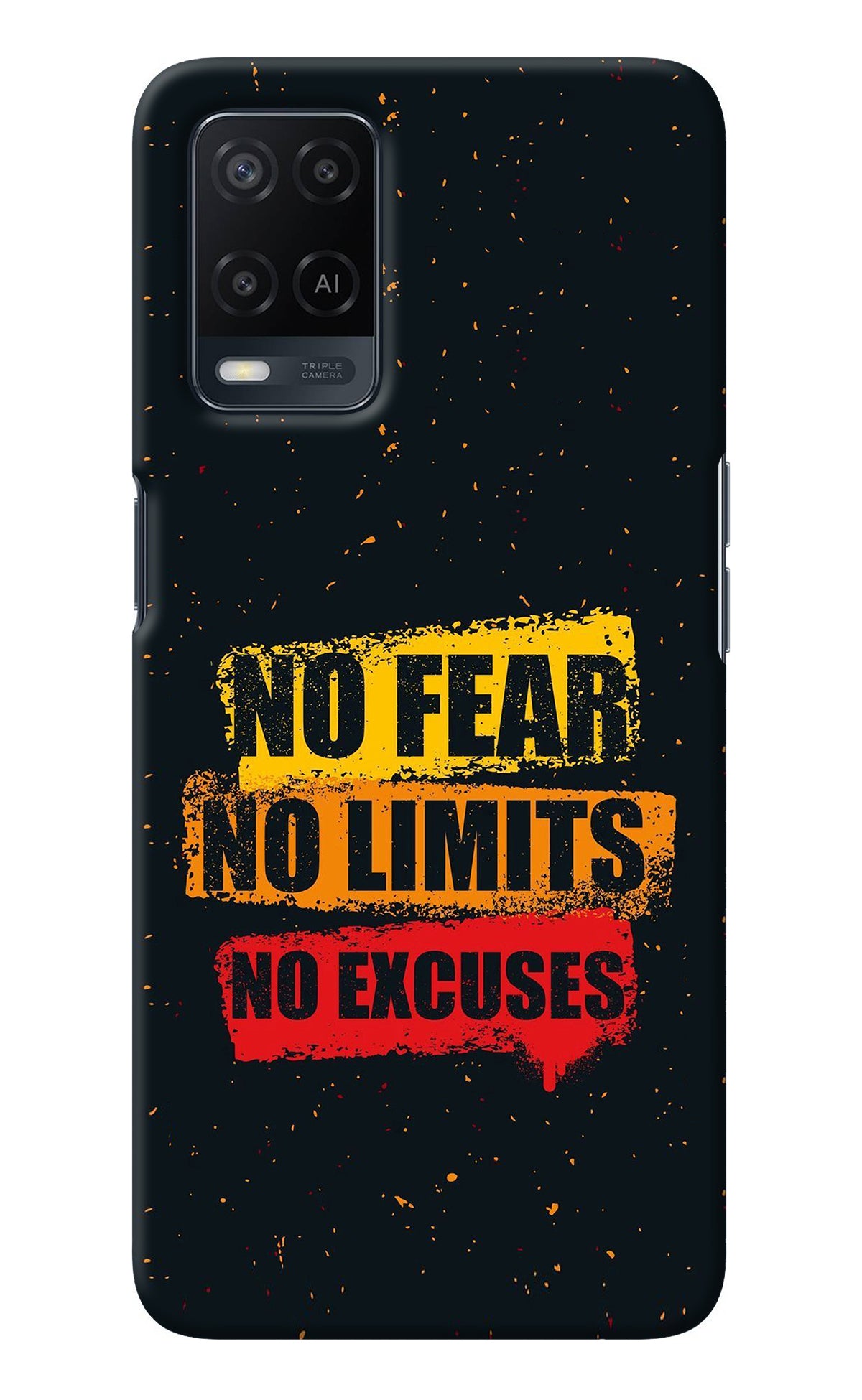 No Fear No Limits No Excuse Oppo A54 Back Cover