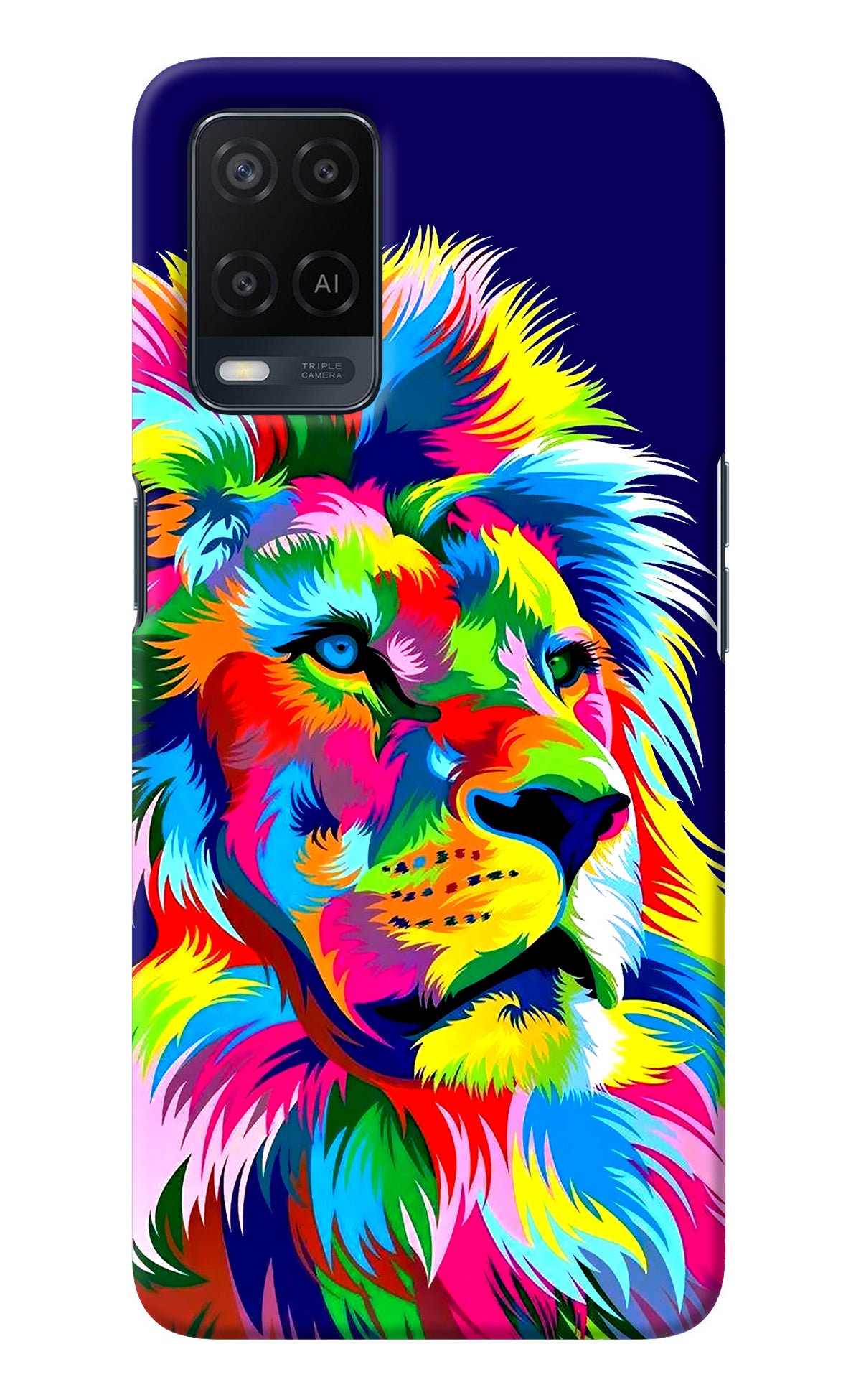 Vector Art Lion Oppo A54 Back Cover