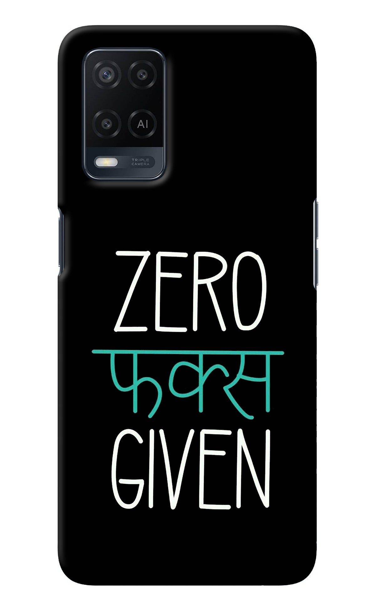 Zero Fucks Given Oppo A54 Back Cover