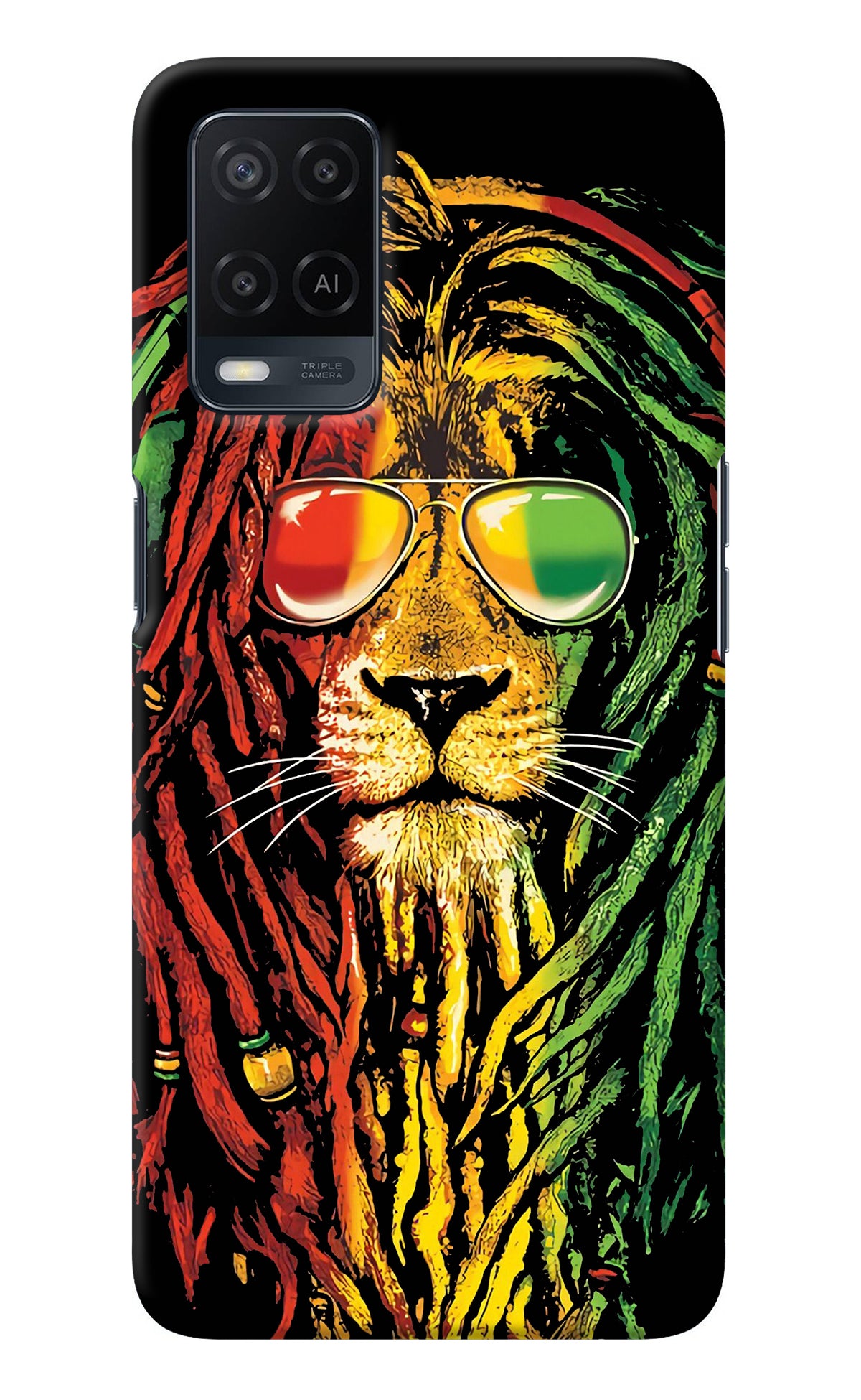 Rasta Lion Oppo A54 Back Cover