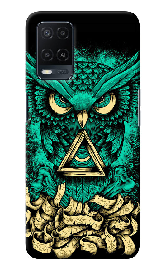 Green Owl Oppo A54 Back Cover