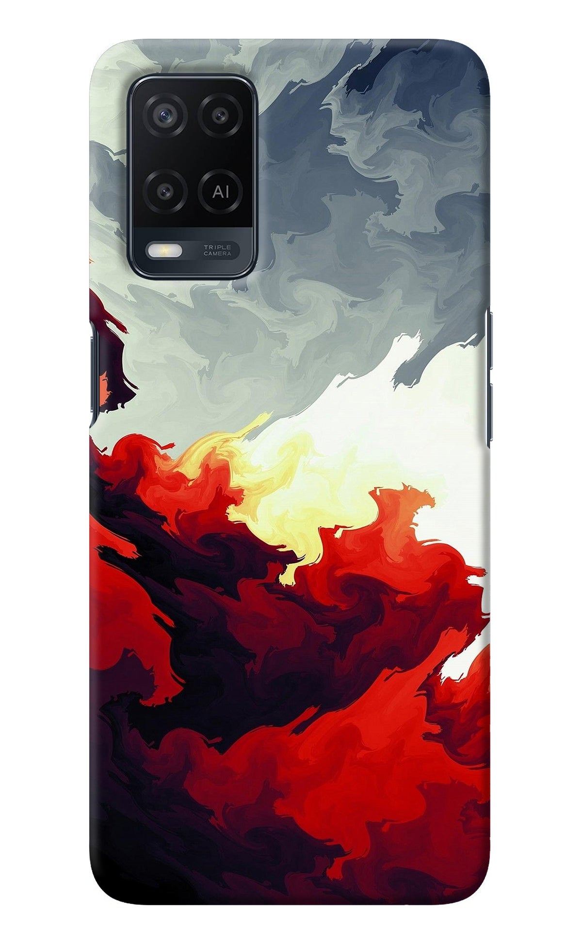 Fire Cloud Oppo A54 Back Cover