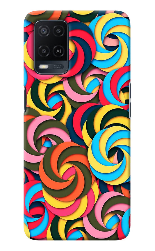 Spiral Pattern Oppo A54 Back Cover