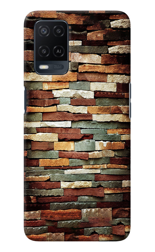 Bricks Pattern Oppo A54 Back Cover