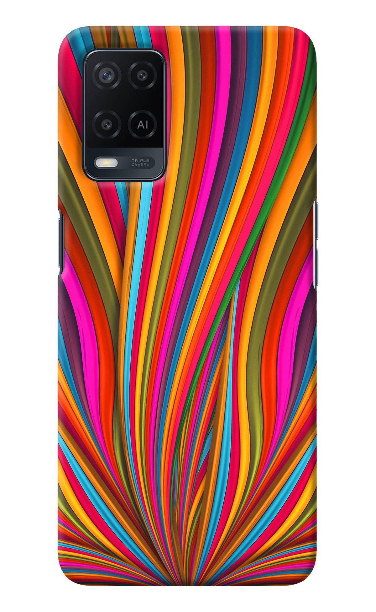 Trippy Wavy Oppo A54 Back Cover