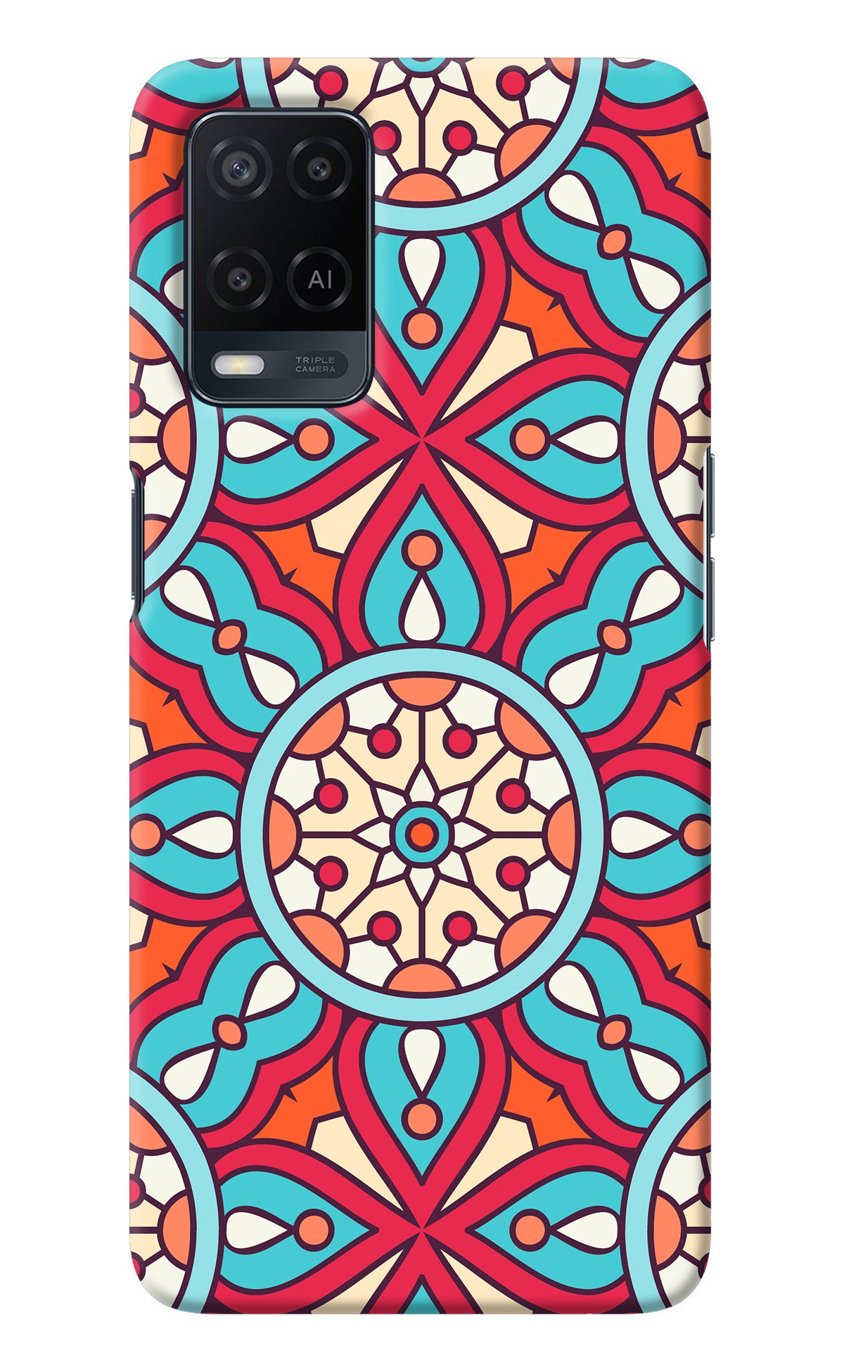 Mandala Geometric Oppo A54 Back Cover