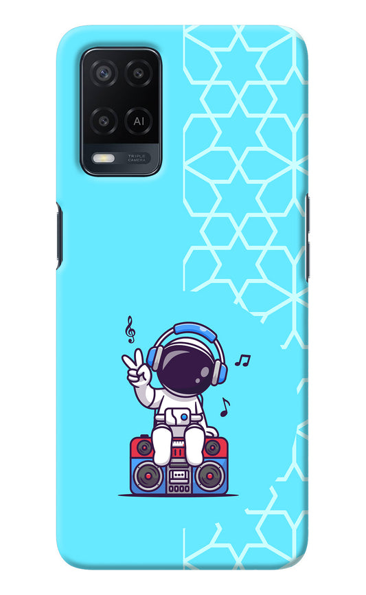 Cute Astronaut Chilling Oppo A54 Back Cover