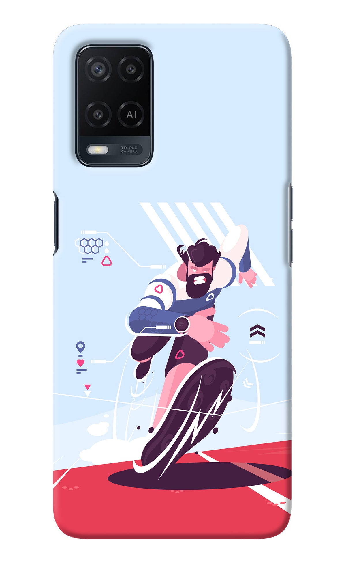 Run Pro Oppo A54 Back Cover