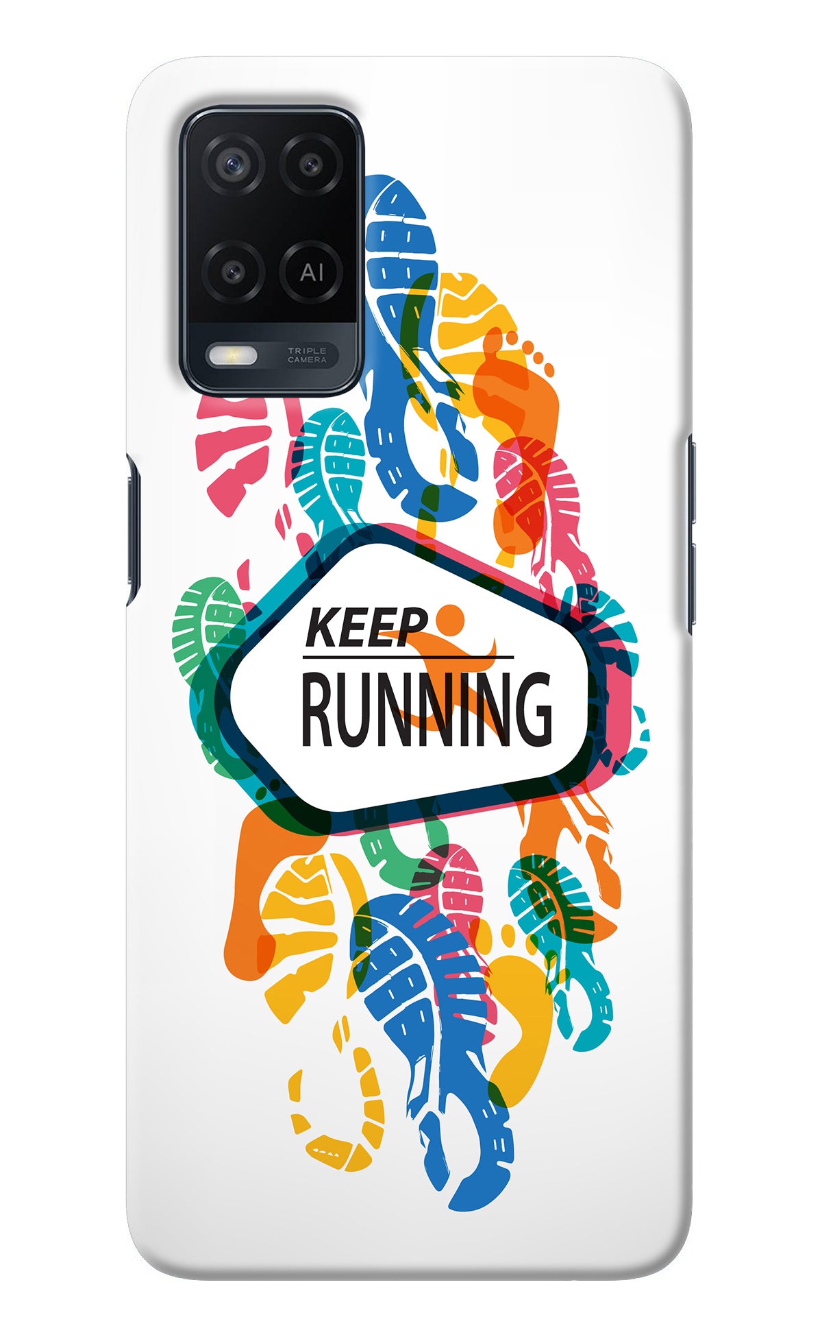 Keep Running Oppo A54 Back Cover