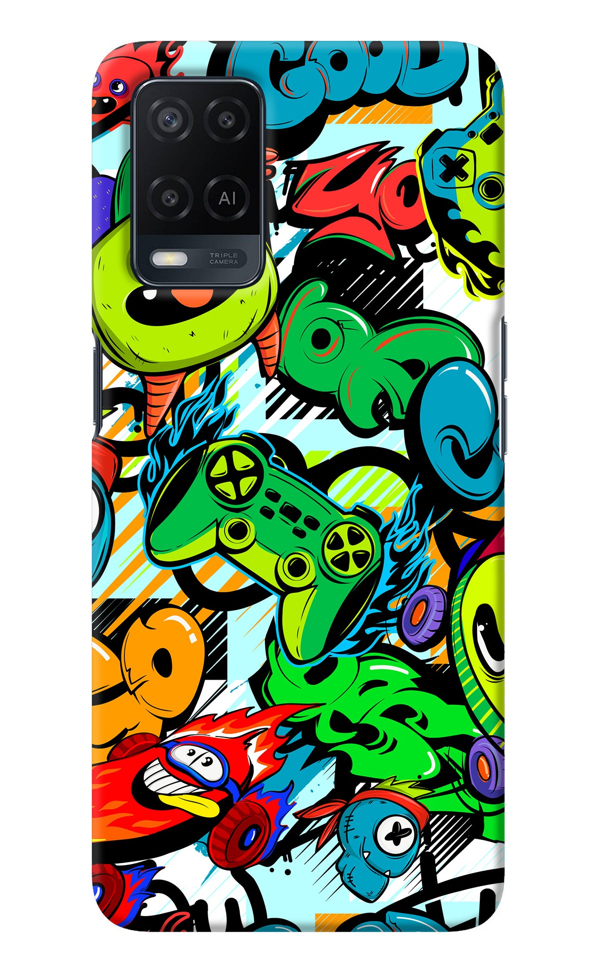 Game Doodle Oppo A54 Back Cover