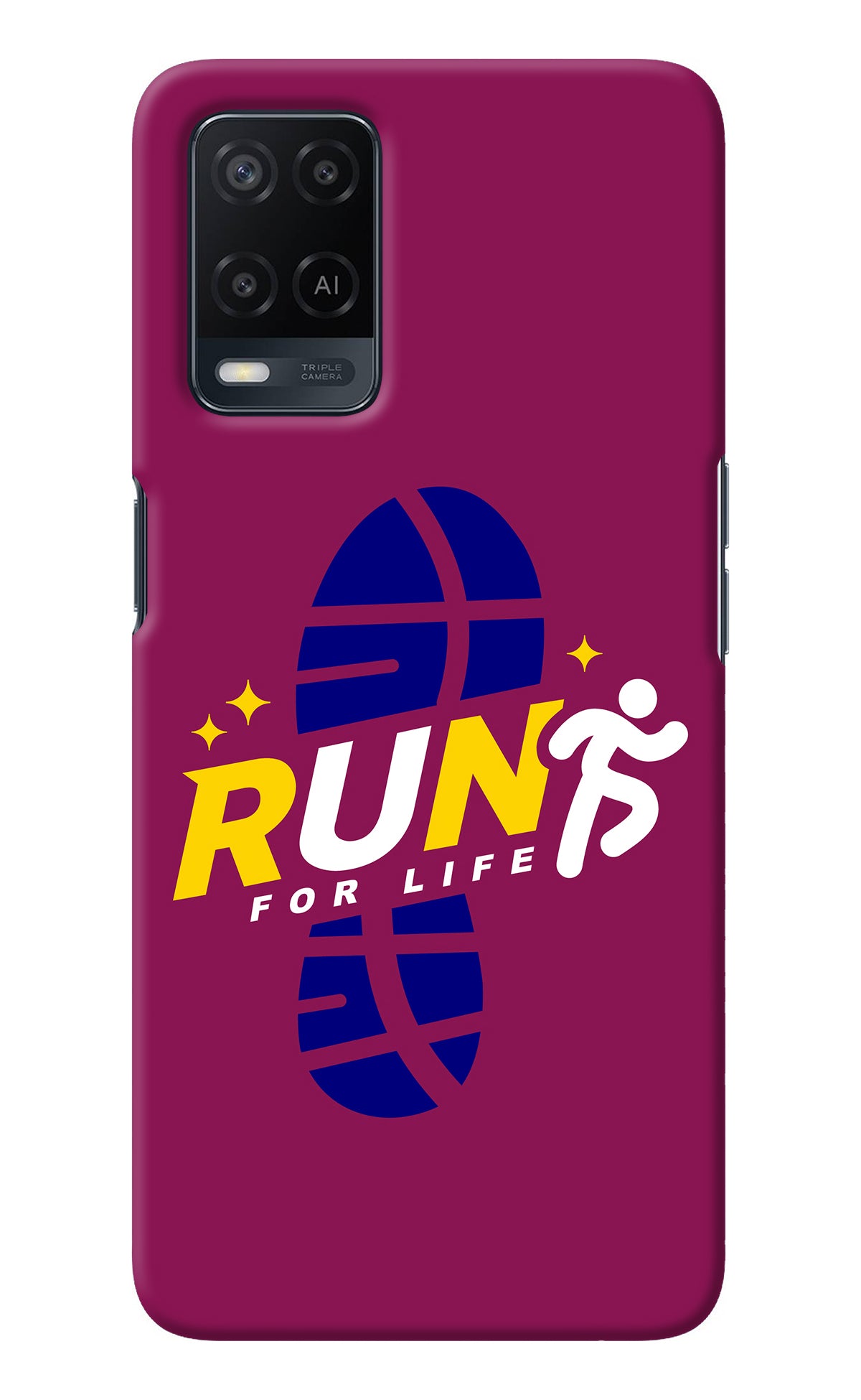 Run for Life Oppo A54 Back Cover