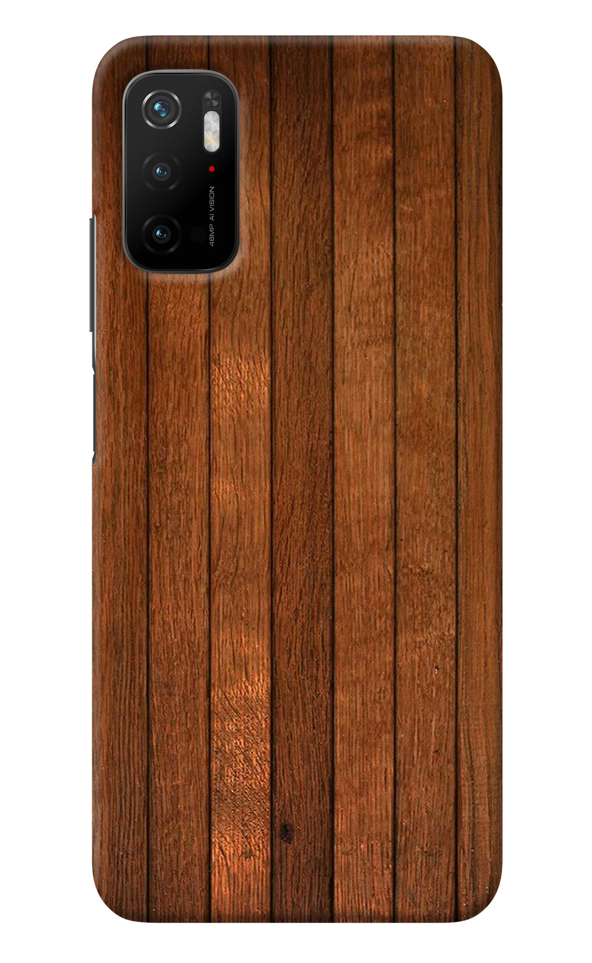 Wooden Artwork Bands Poco M3 Pro 5G Back Cover