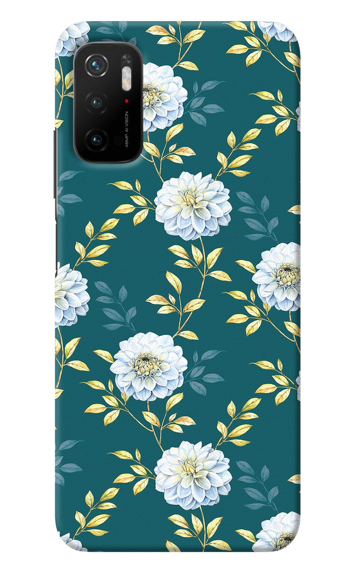 Flowers Poco M3 Pro 5G Back Cover