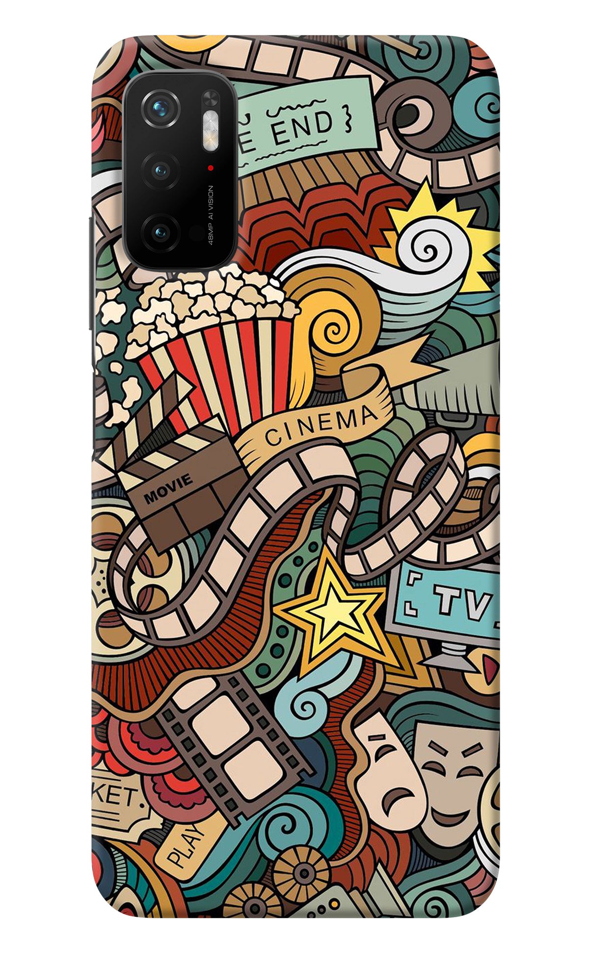 Cinema Abstract Poco M3 Pro 5G Back Cover