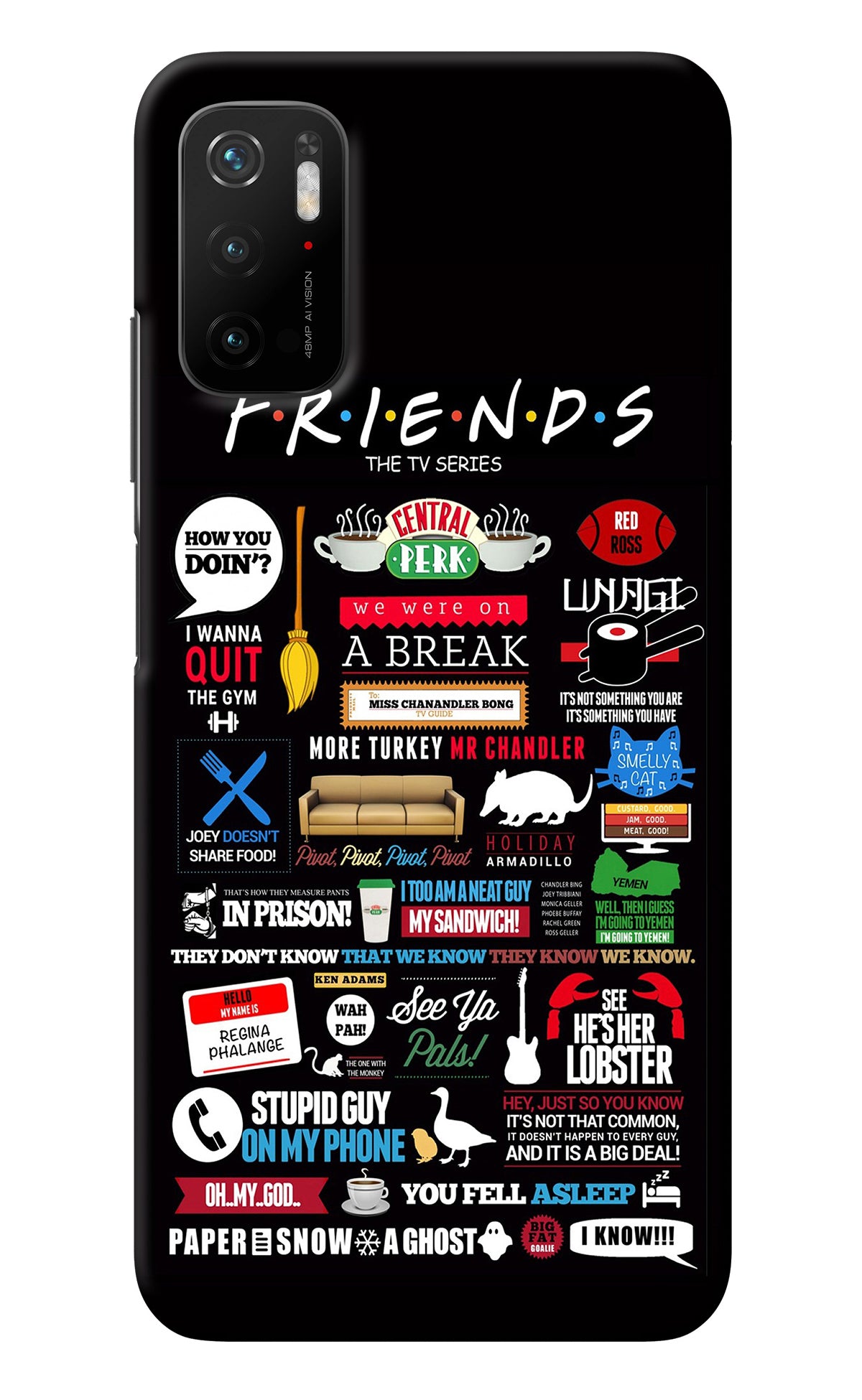 FRIENDS Poco M3 Pro 5G Back Cover