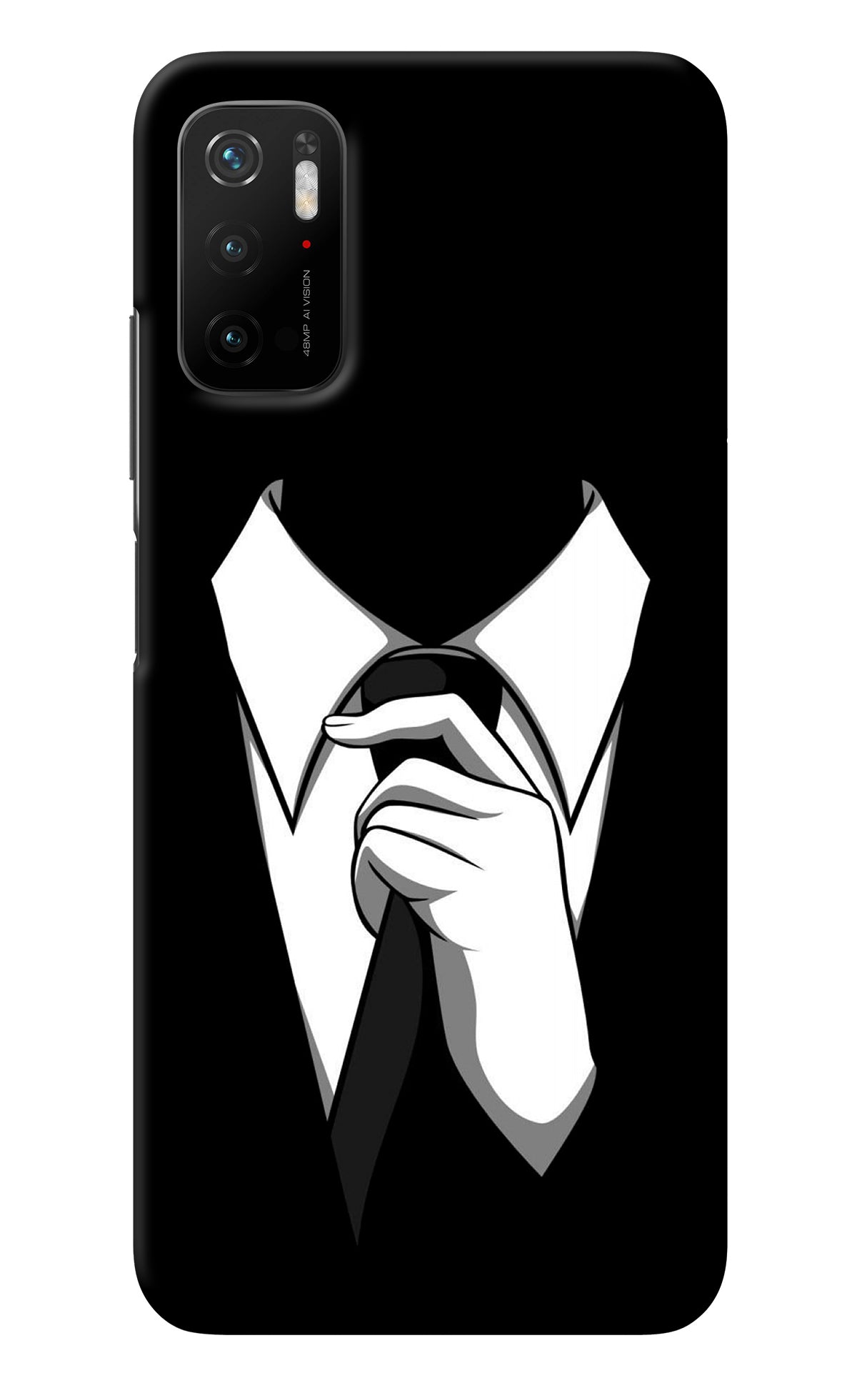 Black Tie Poco M3 Pro 5G Back Cover