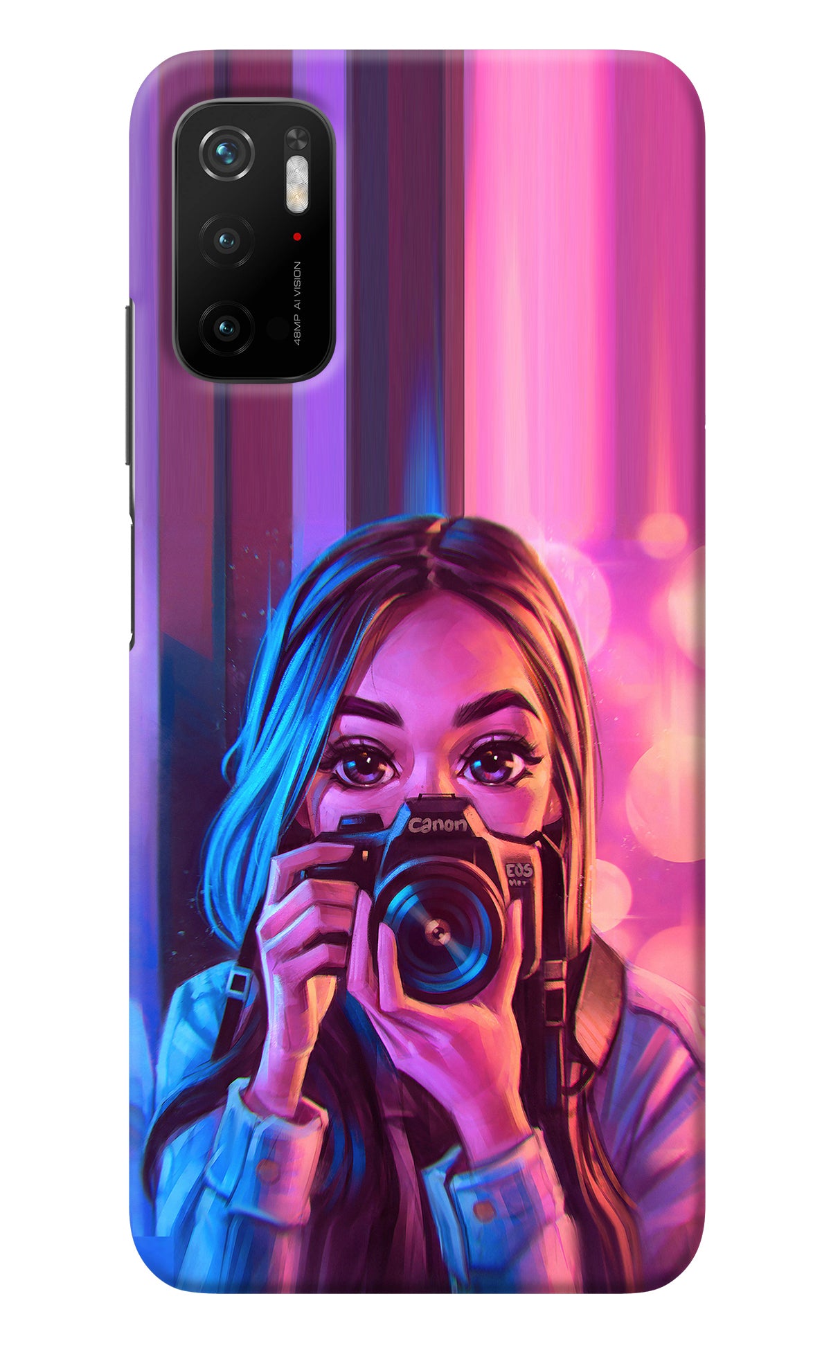 Girl Photographer Poco M3 Pro 5G Back Cover