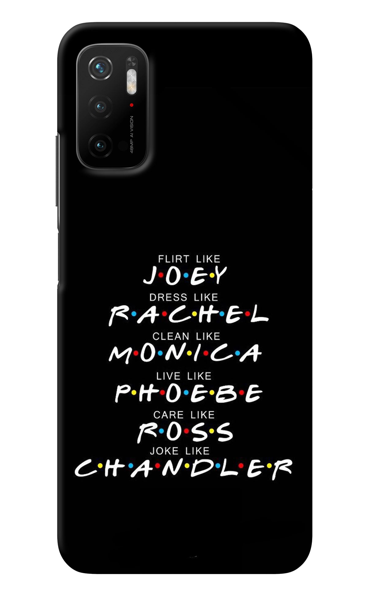 FRIENDS Character Poco M3 Pro 5G Back Cover