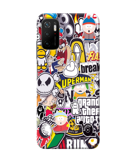 Sticker Bomb Poco M3 Pro 5G Back Cover