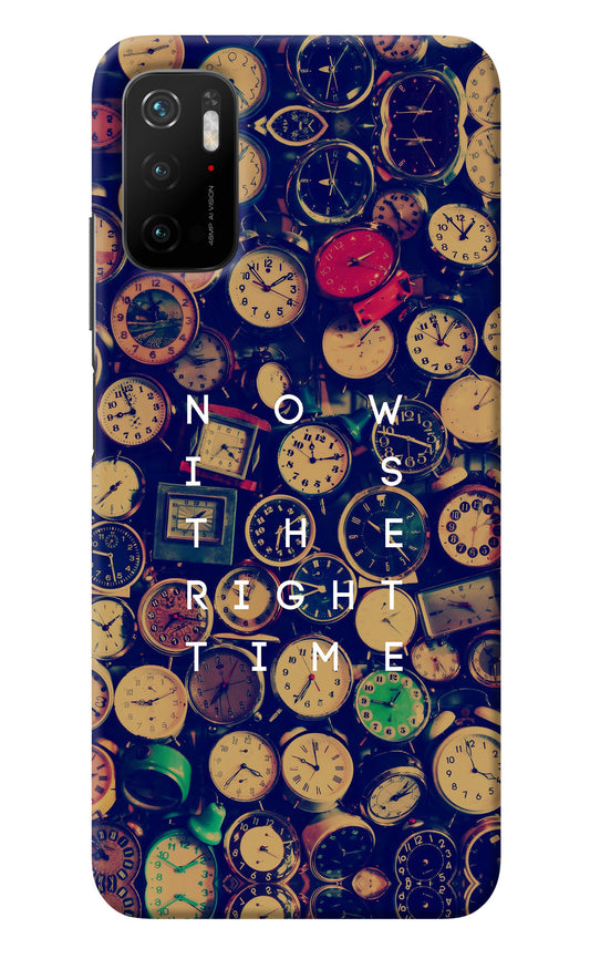 Now is the Right Time Quote Poco M3 Pro 5G Back Cover