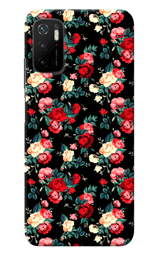 Rose Pattern Poco M3 Pro 5G Back Cover