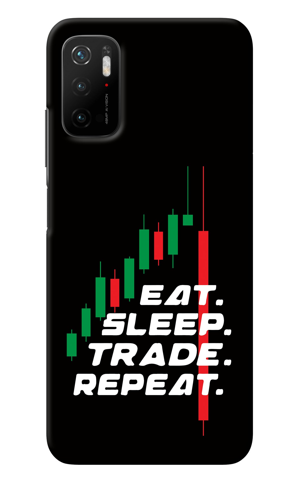 Eat Sleep Trade Repeat Poco M3 Pro 5G Back Cover