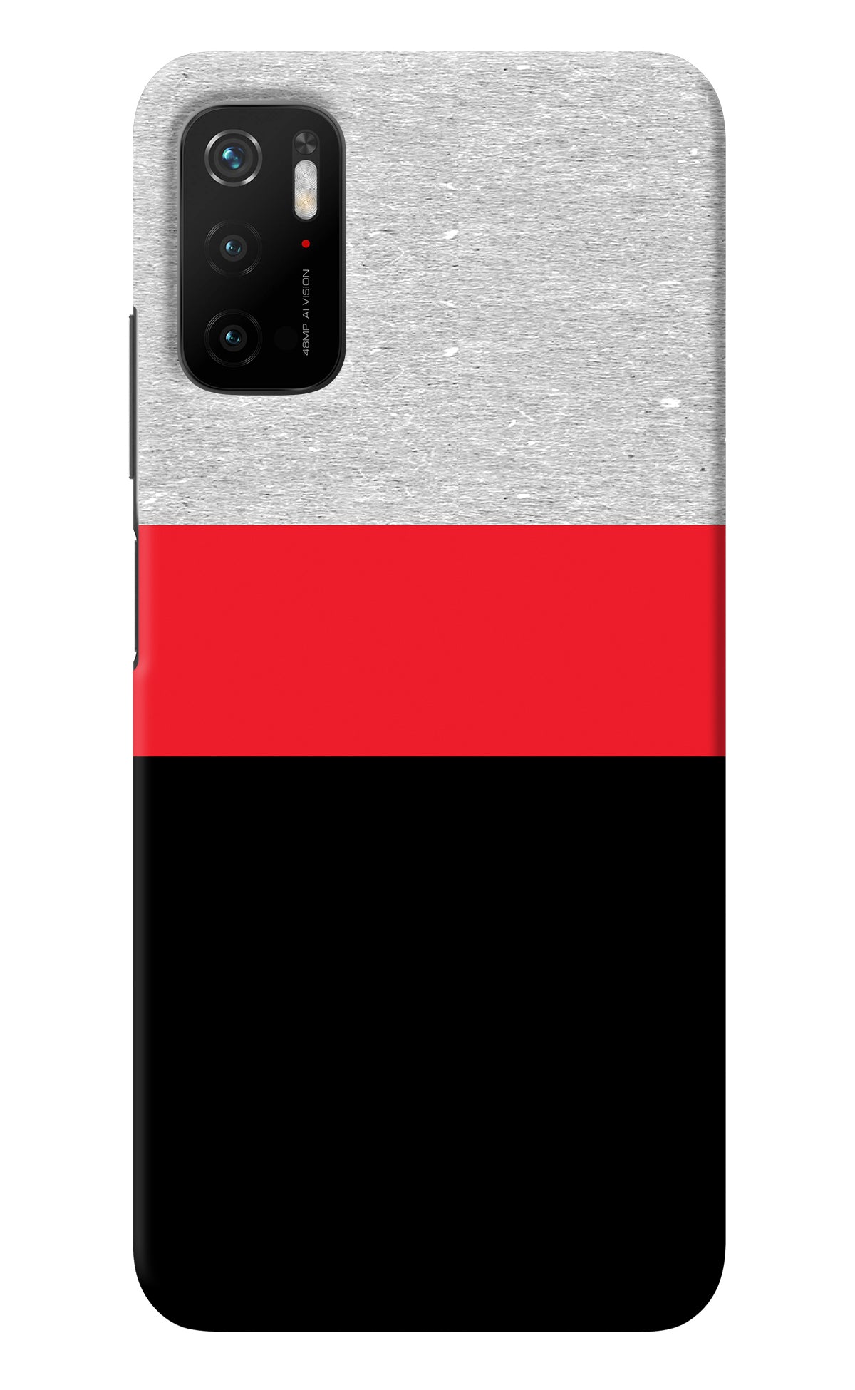 Tri Color Pattern Poco M3 Pro 5G Back Cover