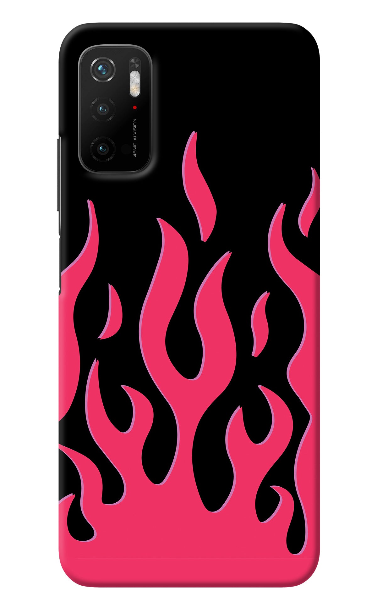 Fire Flames Poco M3 Pro 5G Back Cover