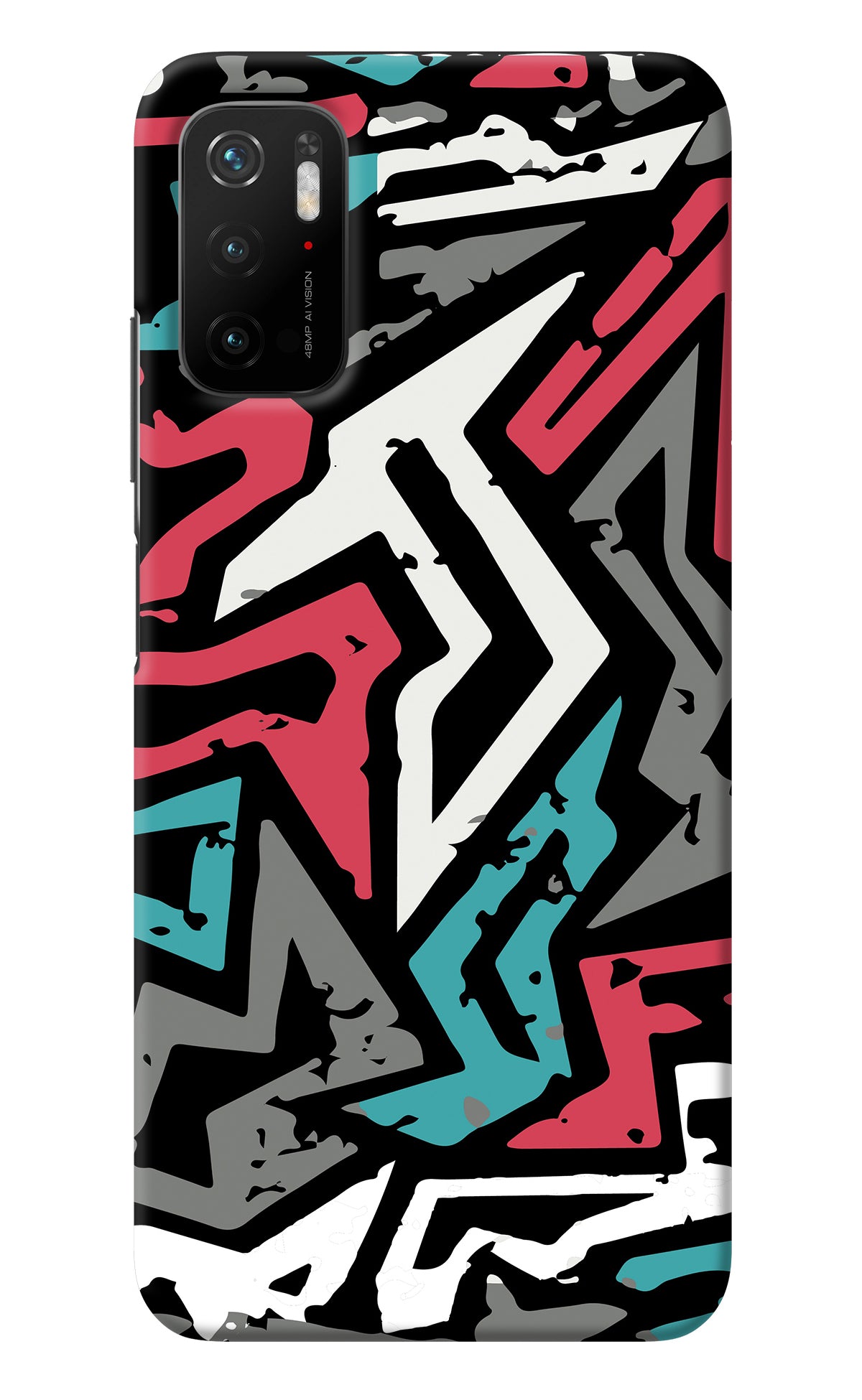 Geometric Graffiti Poco M3 Pro 5G Back Cover