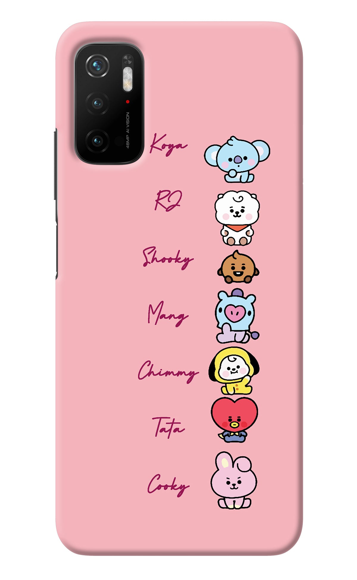 BTS names Poco M3 Pro 5G Back Cover