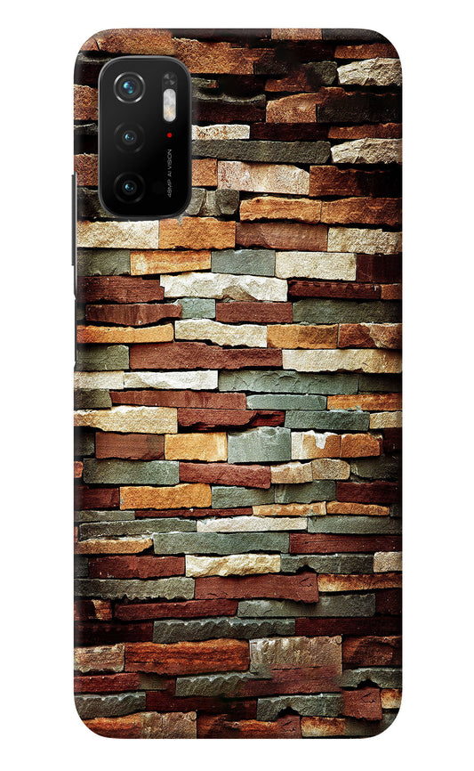 Bricks Pattern Poco M3 Pro 5G Back Cover