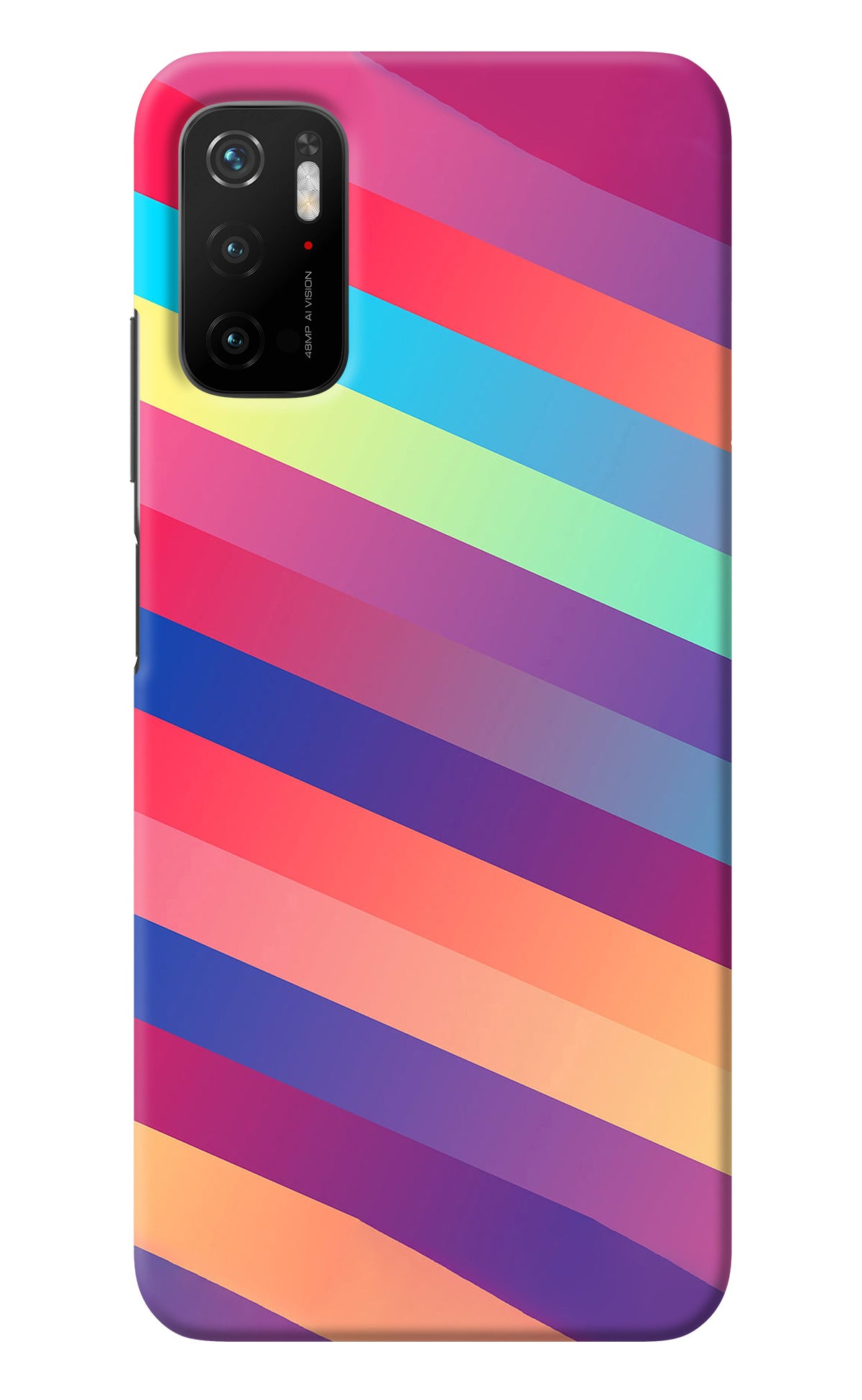 Stripes color Poco M3 Pro 5G Back Cover