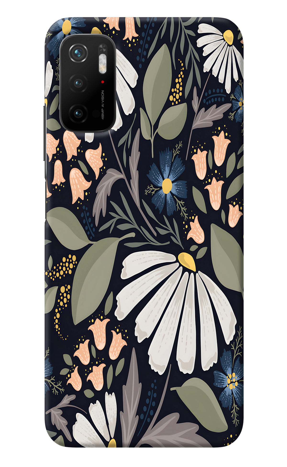 Flowers Art Poco M3 Pro 5G Back Cover